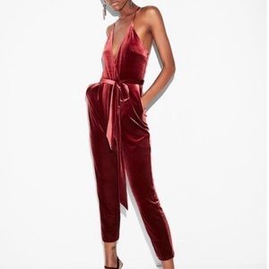 Express velvet jumpsuit size 00